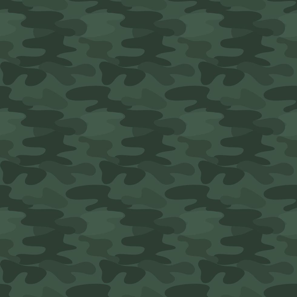 Green camouflage seamless pattern, military vector pattern.