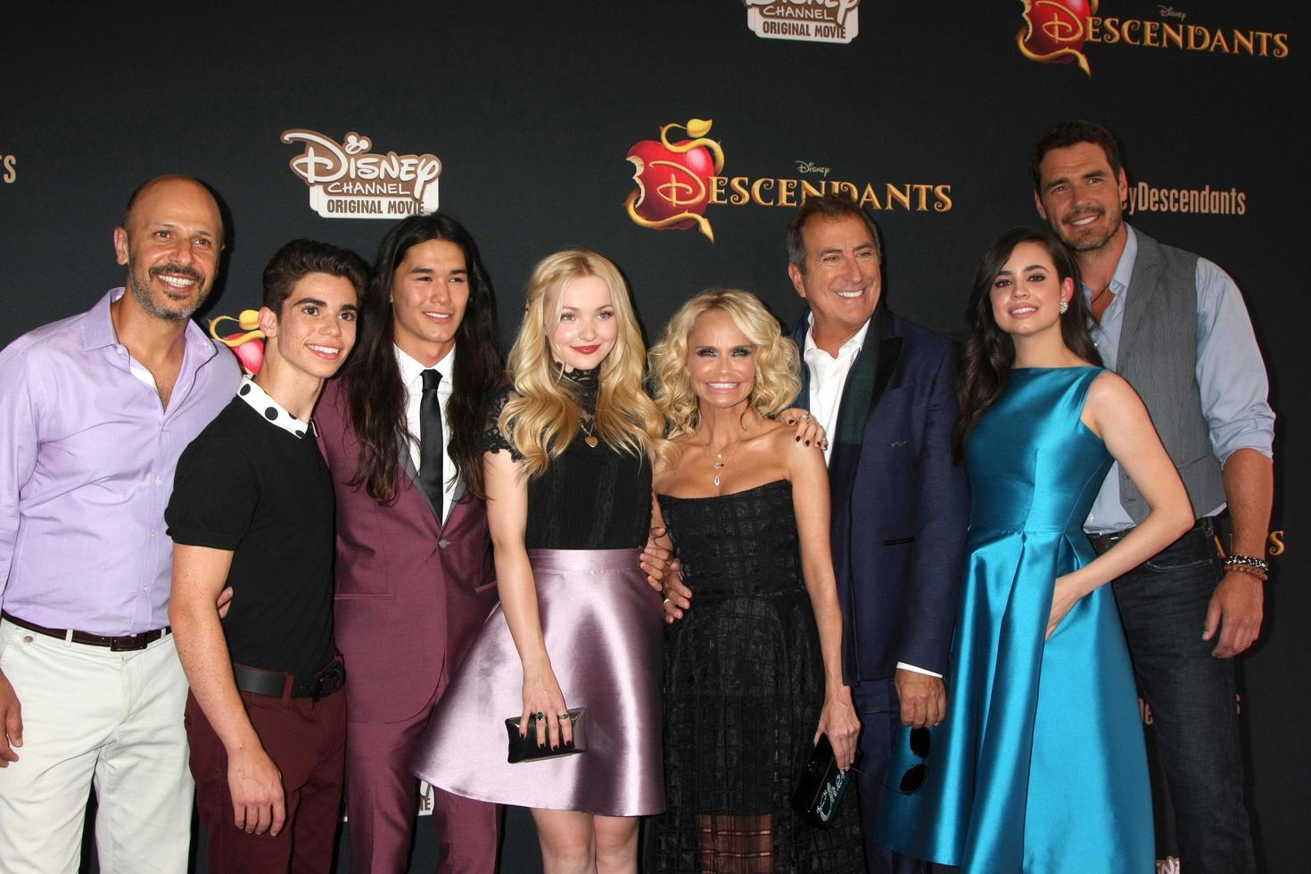 LOS ANGELES, JUL 24 - Descendants Cast, Maz Jobrani, Cameron Boyce, Booboo Stewart, Dove Cameron, Kristin Chenoweth, Kenny Ortega, Sofia Carson, Dan Payne at the Descendants Premiere Screening at the Walt Disney Studios on July 24, 2015 in Burbank, CA photo