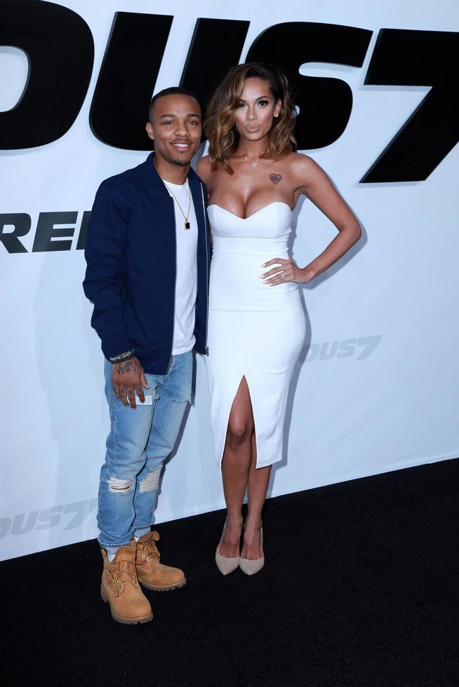 los angeles, 1 de febrero - bow wow, erica mena, también conocida como shad moss en el estreno de avengers age of ultron los angeles en el teatro chino tcl el 1 de abril de 2015 en los angeles, ca foto