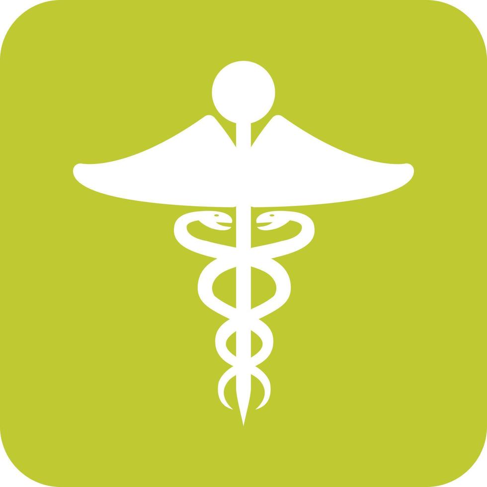 Health Care Glyph Round Background Icon vector