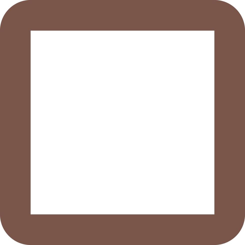 Square Glyph Round Background Icon vector