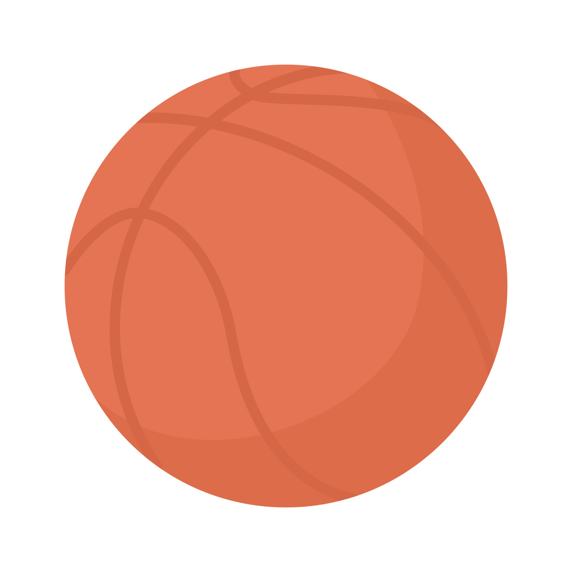 Ball semi flat color vector object. Basketball inventory. Sports activity.  Editable element. Full sized item on white. Sport simple cartoon style  illustration for web graphic design and animation 13389184 Vector Art at