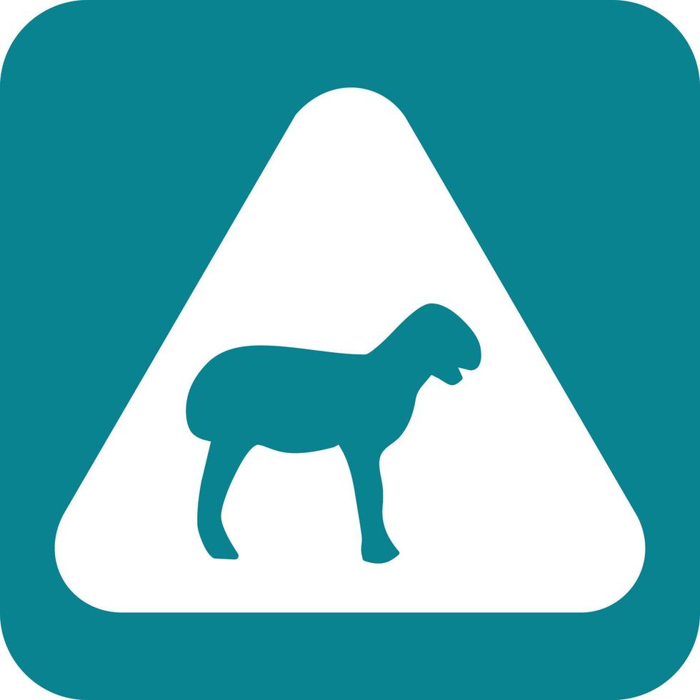 Animal sign I Glyph Round Background Icon vector