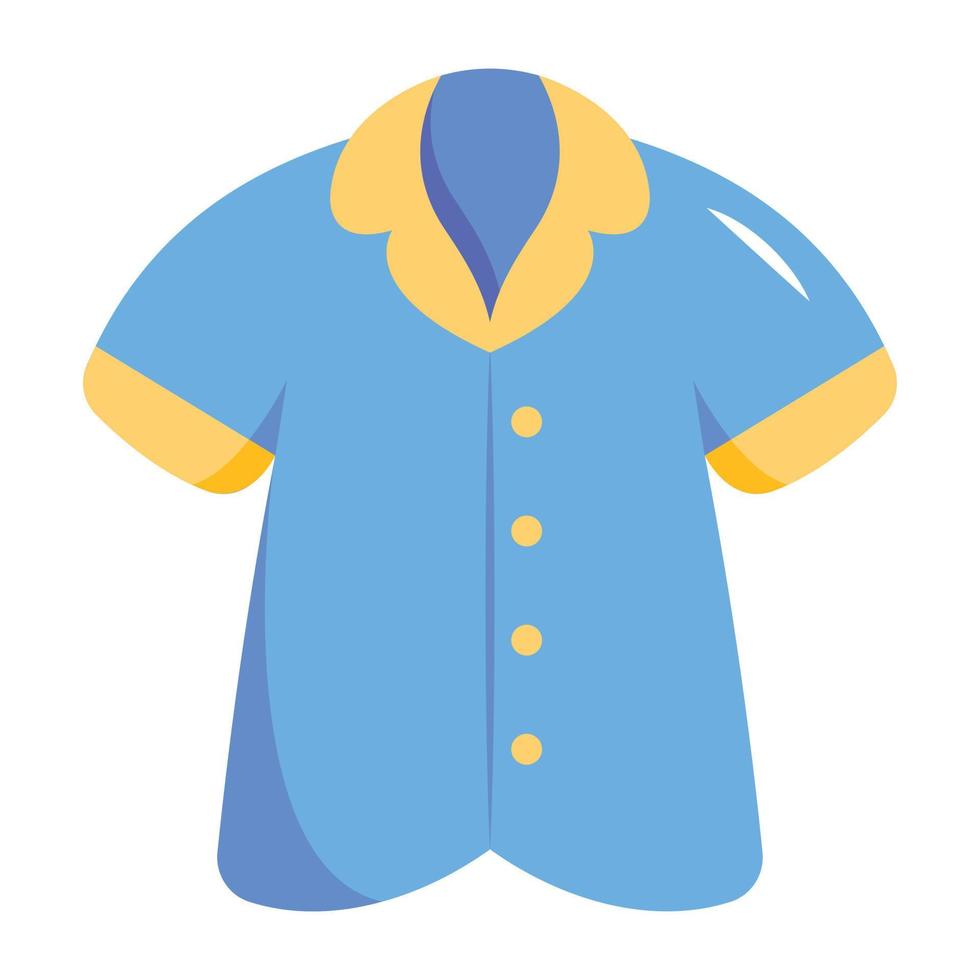 A shirt icon in flat vector design