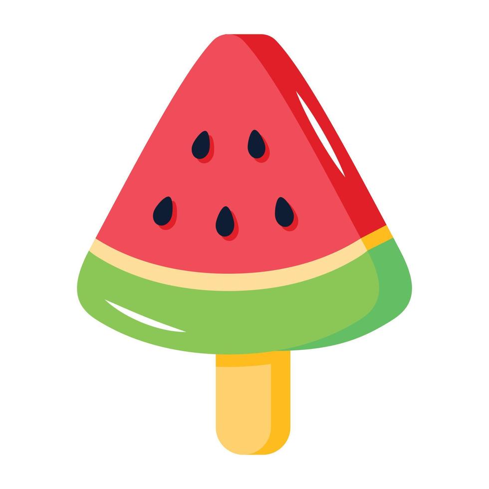 A watermelon pop flat editable icon vector