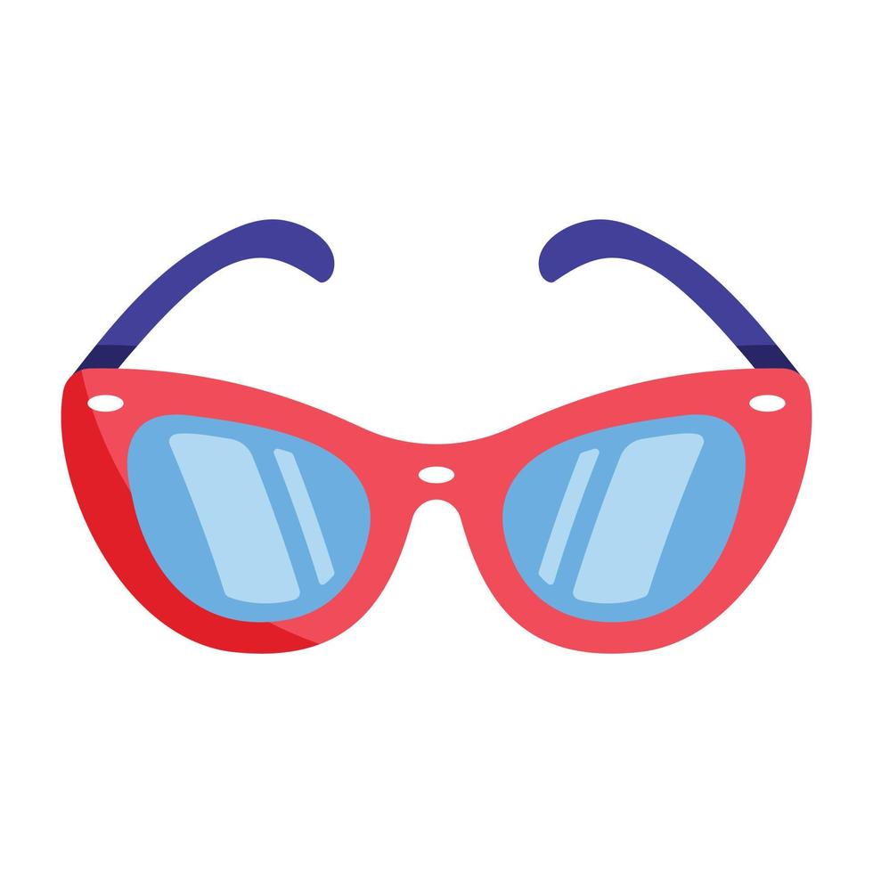Modern flat vector of glasses