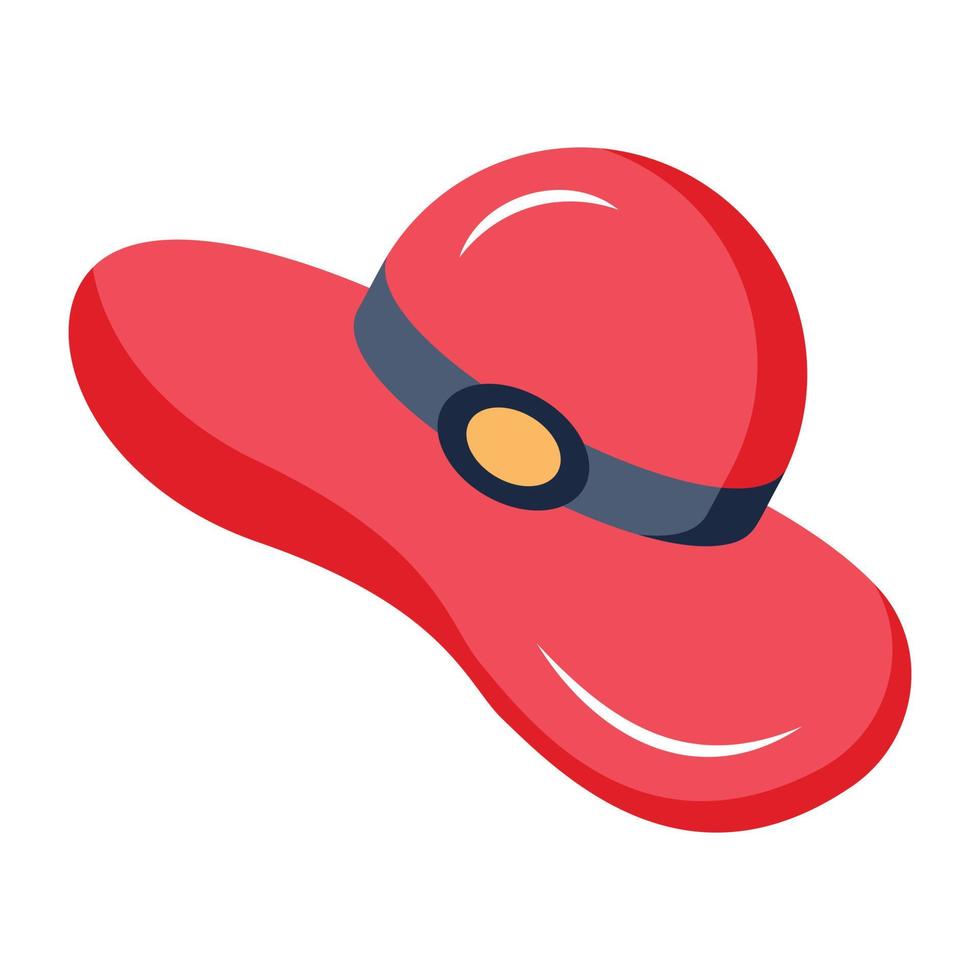 A beach hat flat vector download