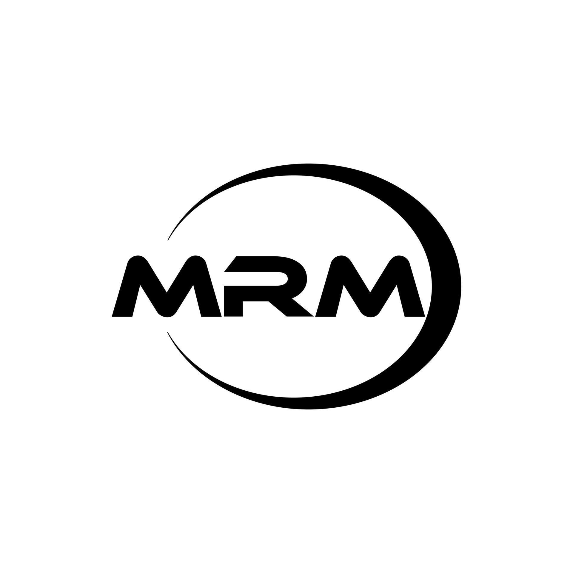 MRM letter logo design in illustration. Vector logo, calligraphy designs for logo, Poster