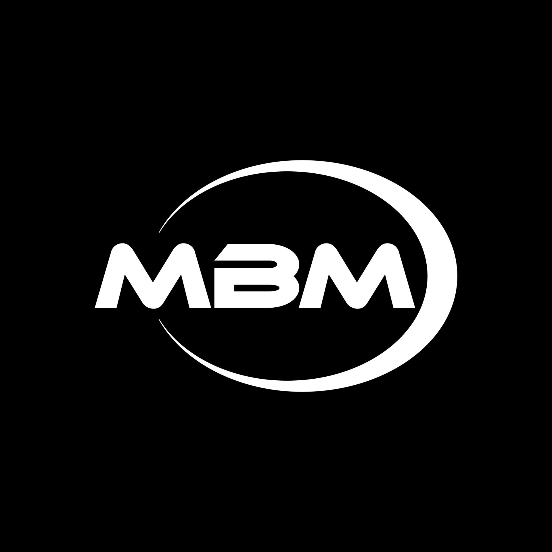 MBM letter logo design in illustration. Vector logo, calligraphy