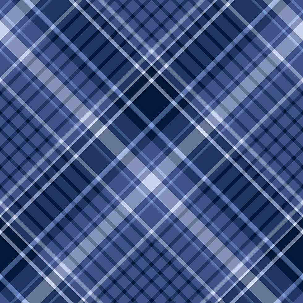 Seamless pattern in night blue colors for plaid, fabric, textile, clothes, tablecloth and other things. Vector image. 2