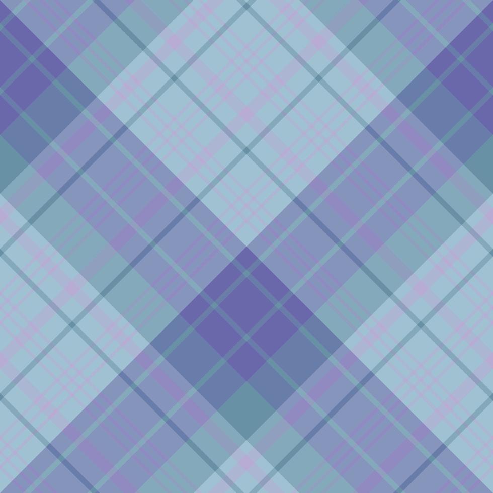 Seamless pattern in discreet blue and violet colors for plaid, fabric, textile, clothes, tablecloth and other things. Vector image. 2