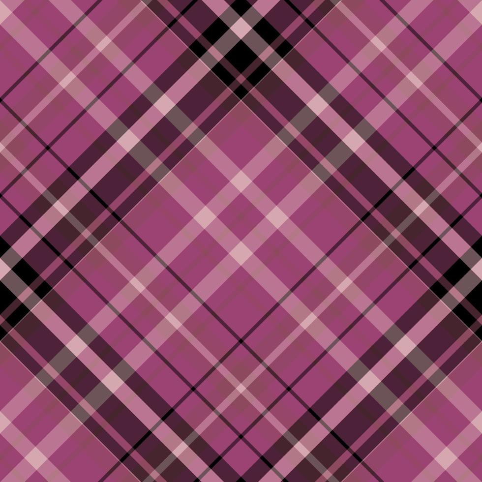 Seamless pattern in berry pink and black colors for plaid, fabric, textile, clothes, tablecloth and other things. Vector image. 2