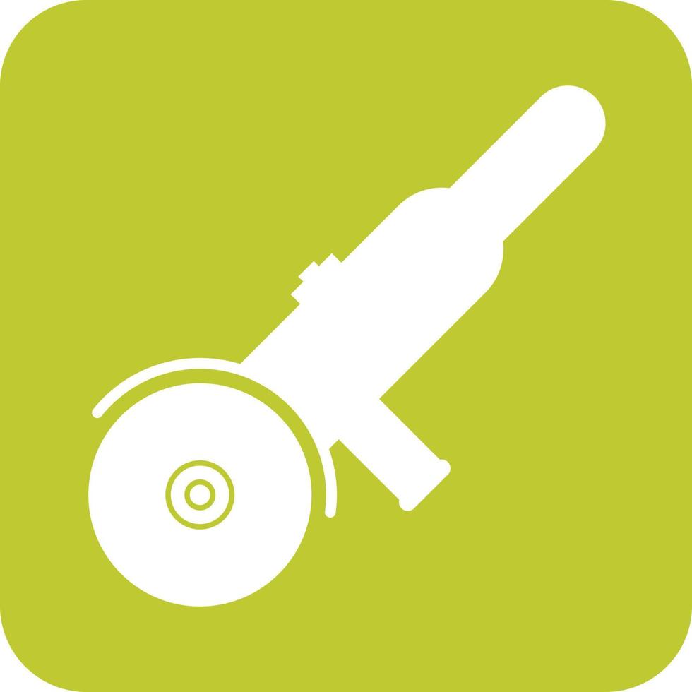 Electric Grinder Glyph Round Background Icon vector