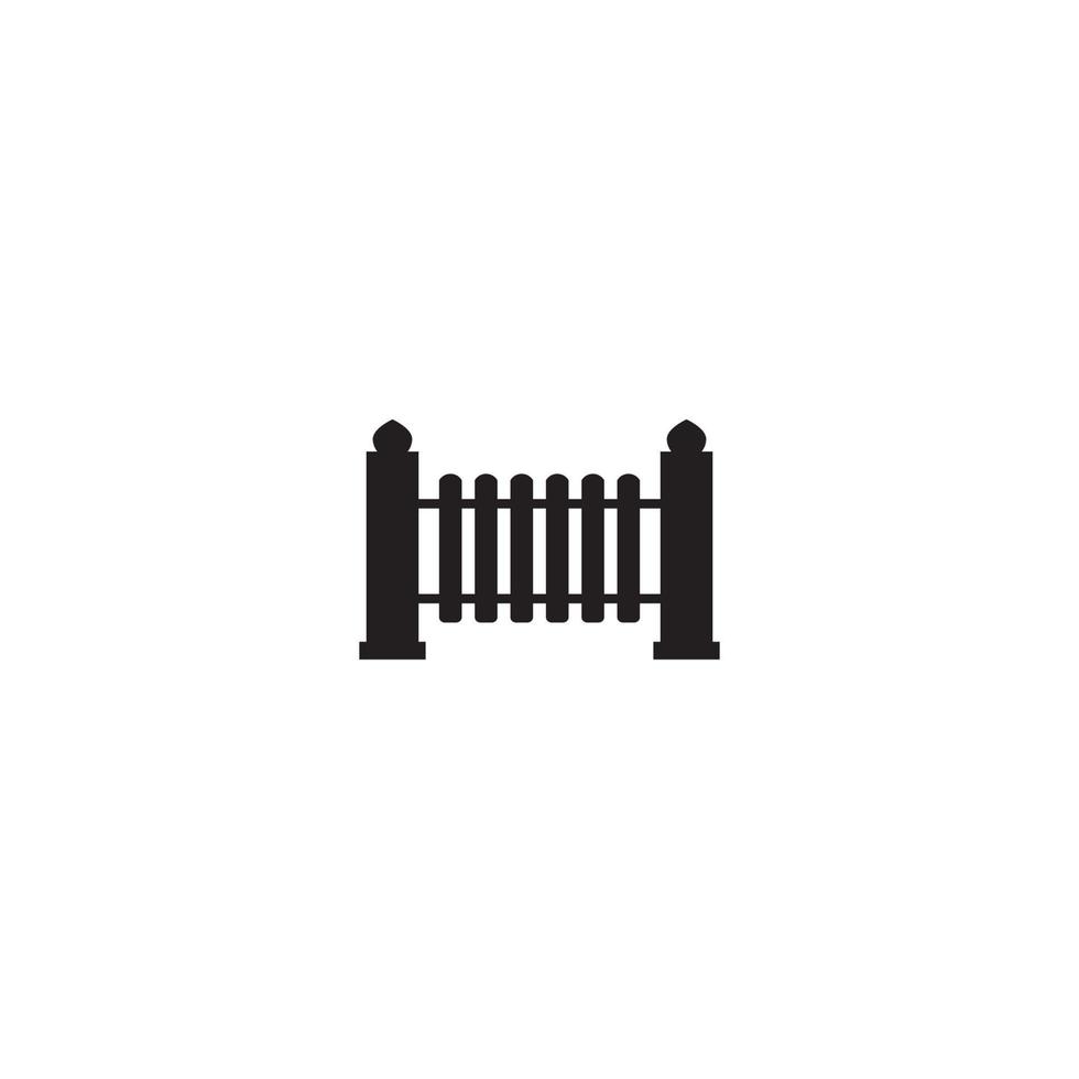 Fence Template vector icon illustration