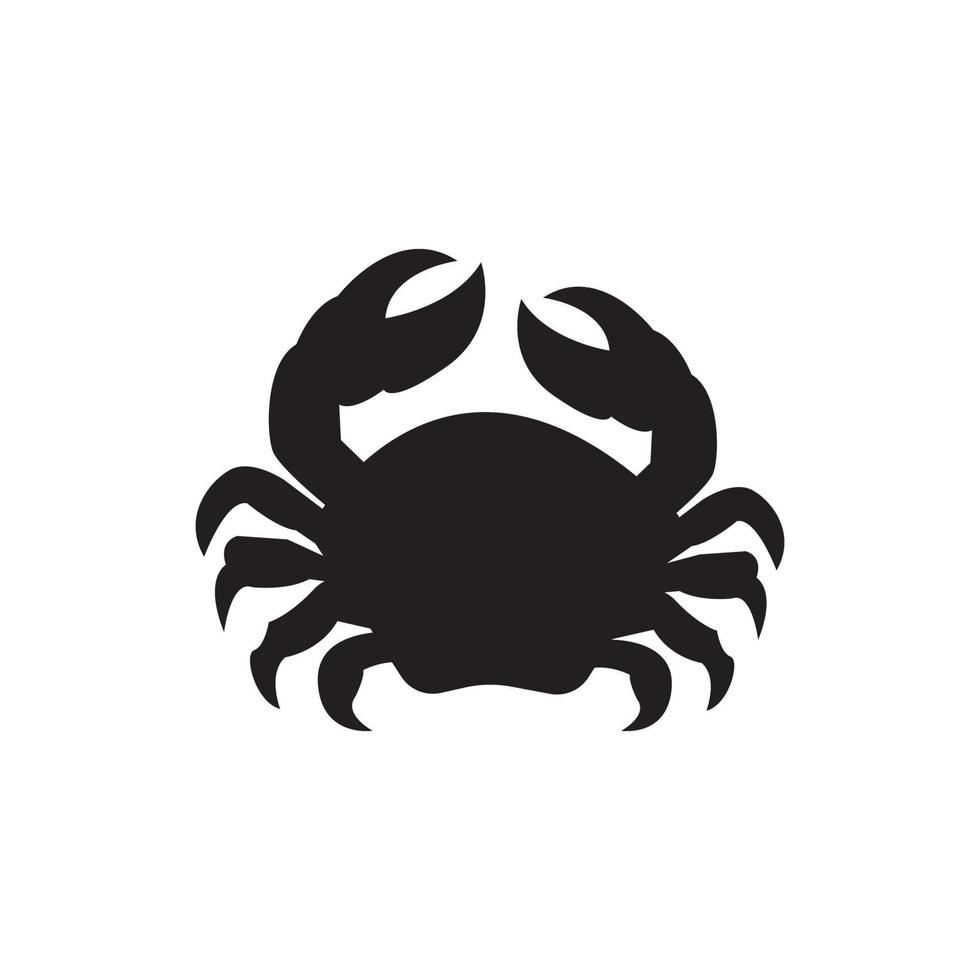 Crab icon logo, vector design