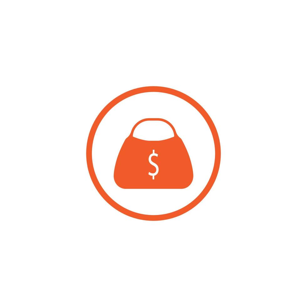 Purse icon Logo Template vector icon illustration