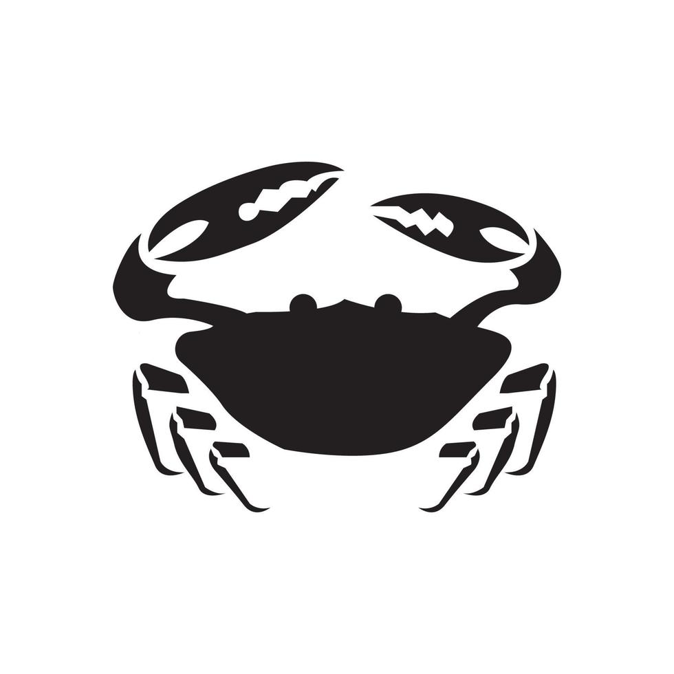 Crab icon logo, vector design