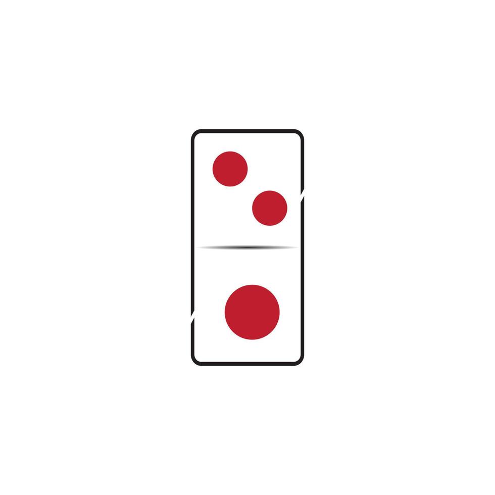Domino card Logo Template vector icon