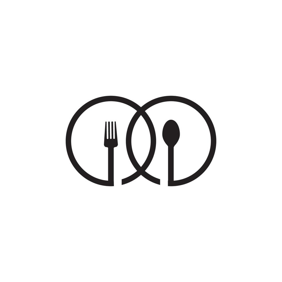 Spoon icon logo vector