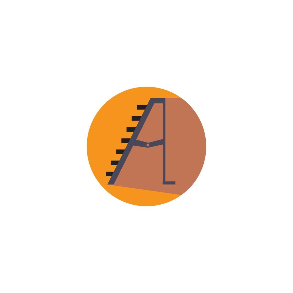 Ladder and Stairs Logo Template vector icon illustration