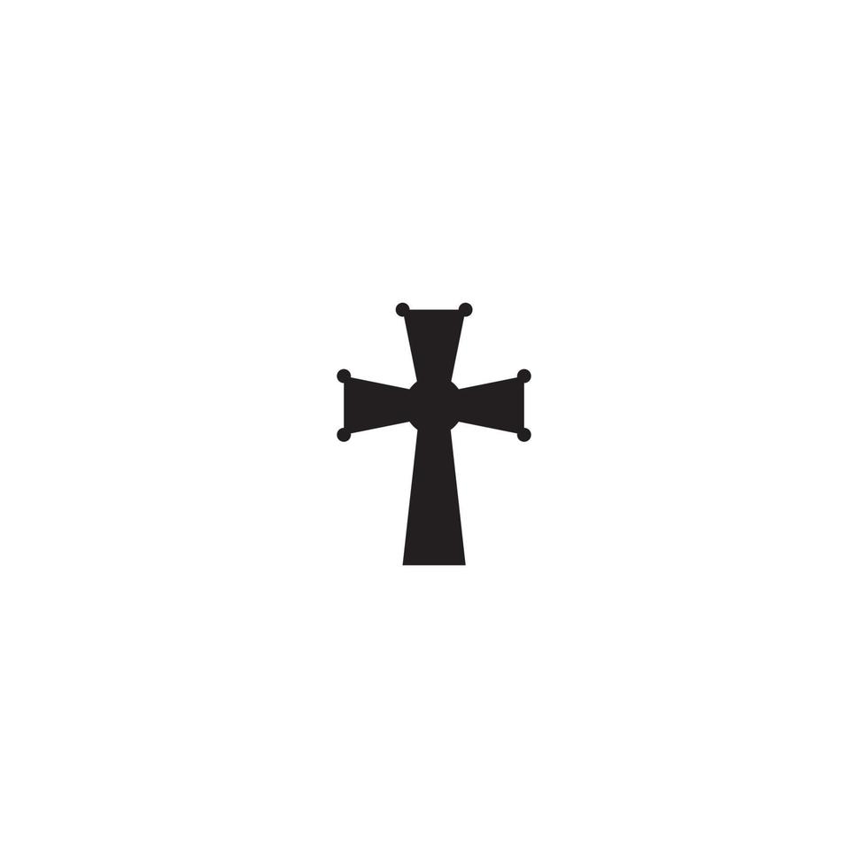 symbol of Christian cross,vector icon logo illustration vector