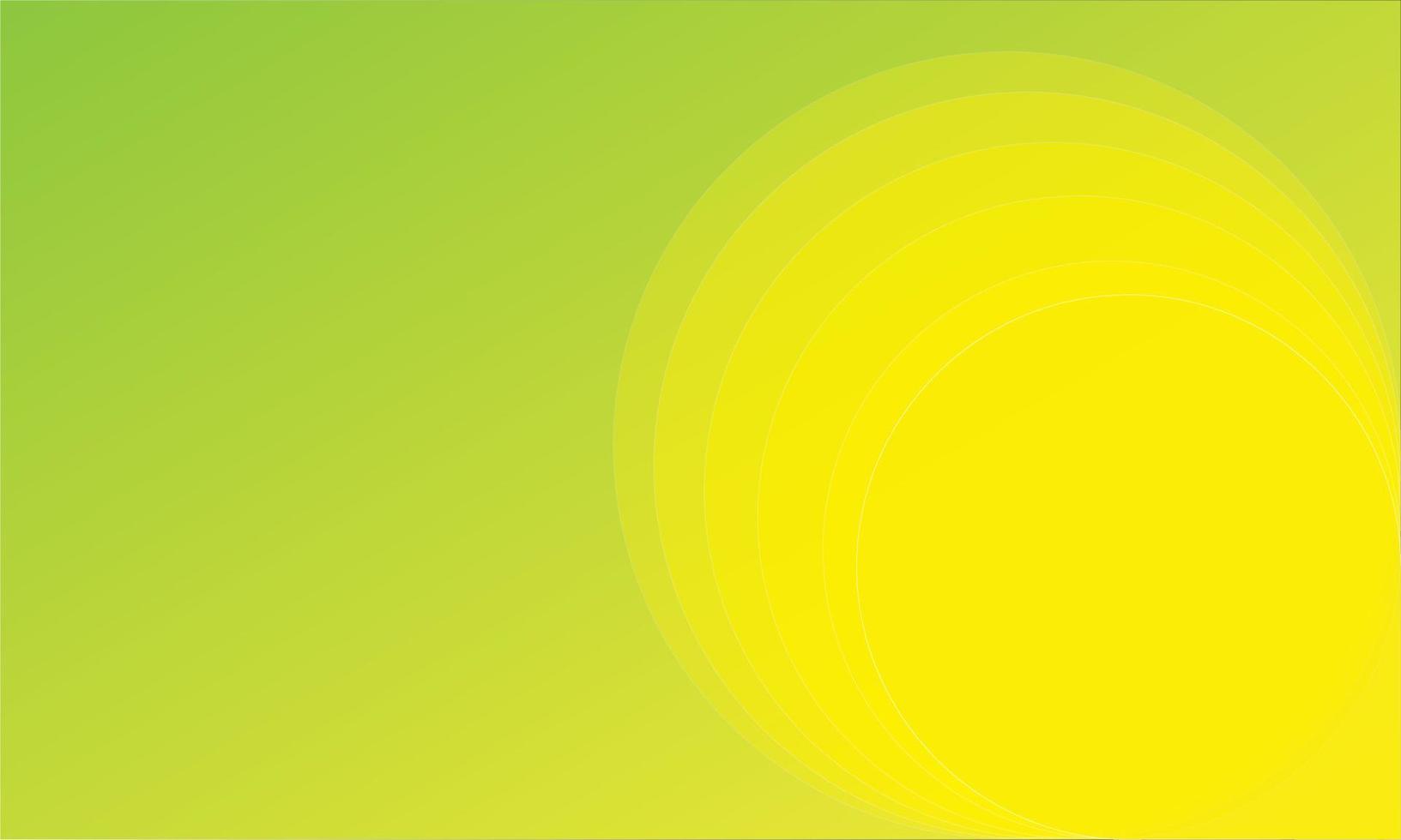 Yellow and green vector gradient and abstract background