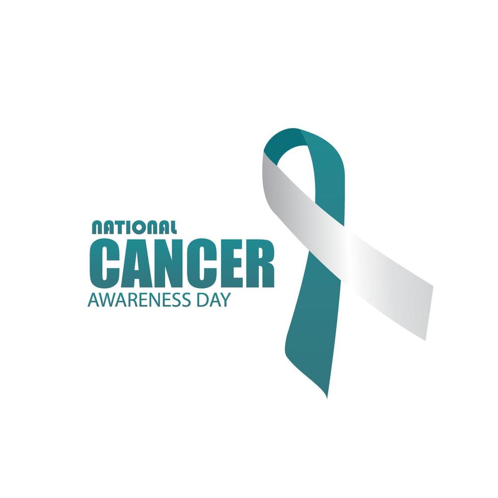 Vector illustration of National Cancer Awareness Day. Simple and Elegant Design