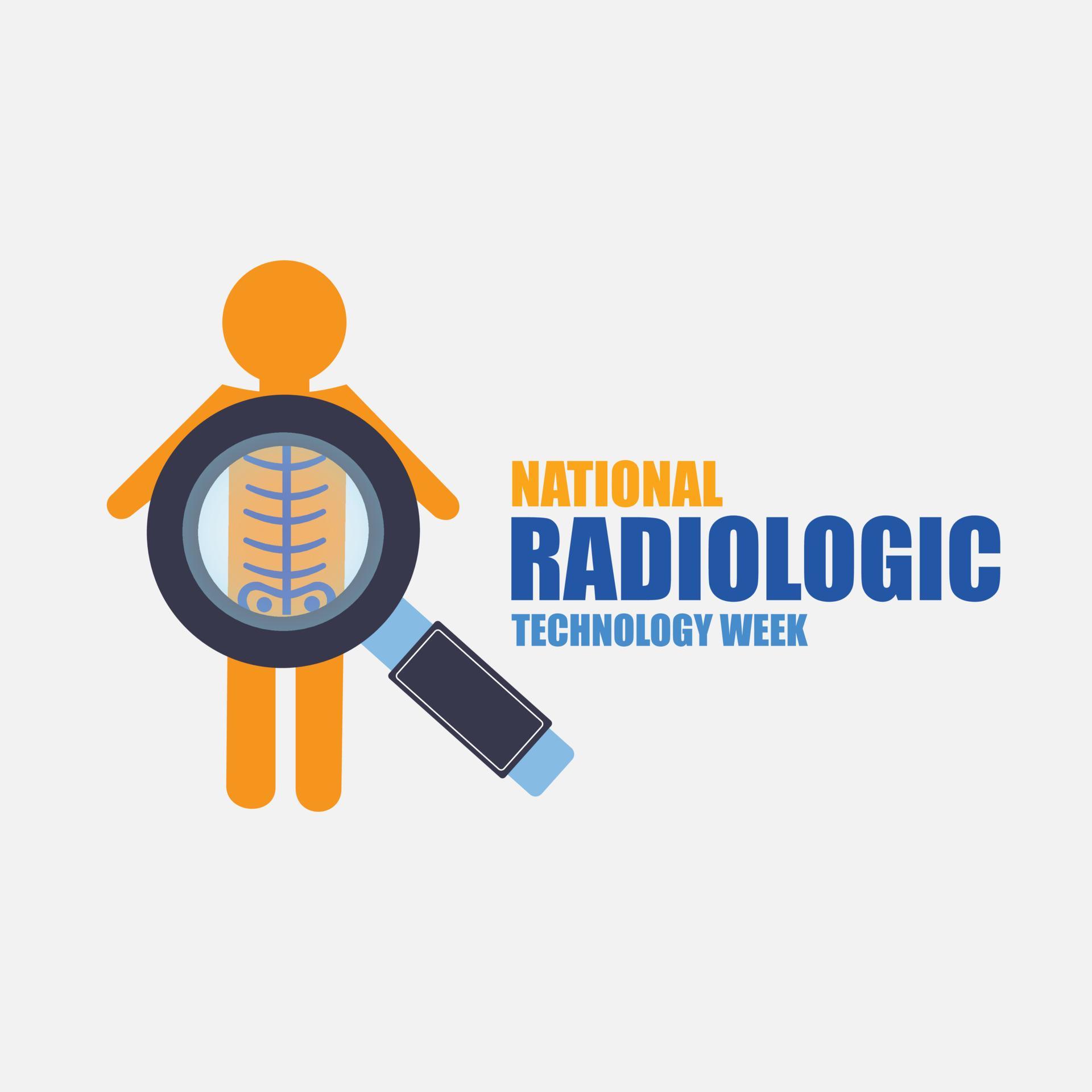 Vector Illustration National Radiology Technology Week. Simple and Elegant Design 13390211