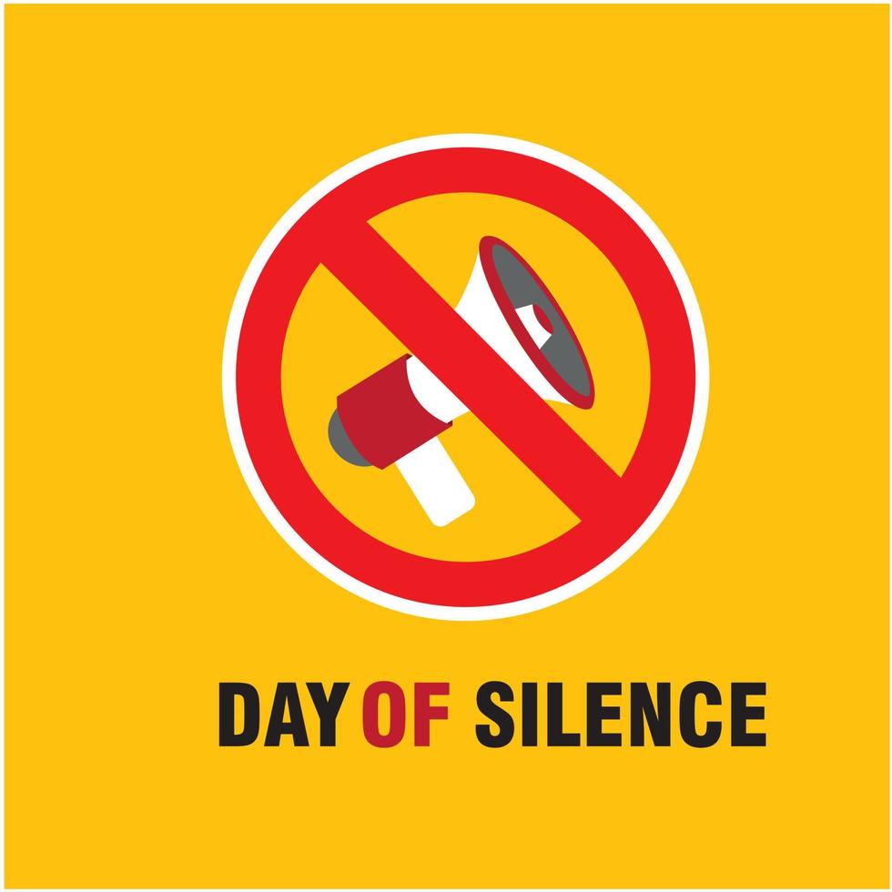 Day of Silence Vector. Templates for backgrounds, banners, cards
