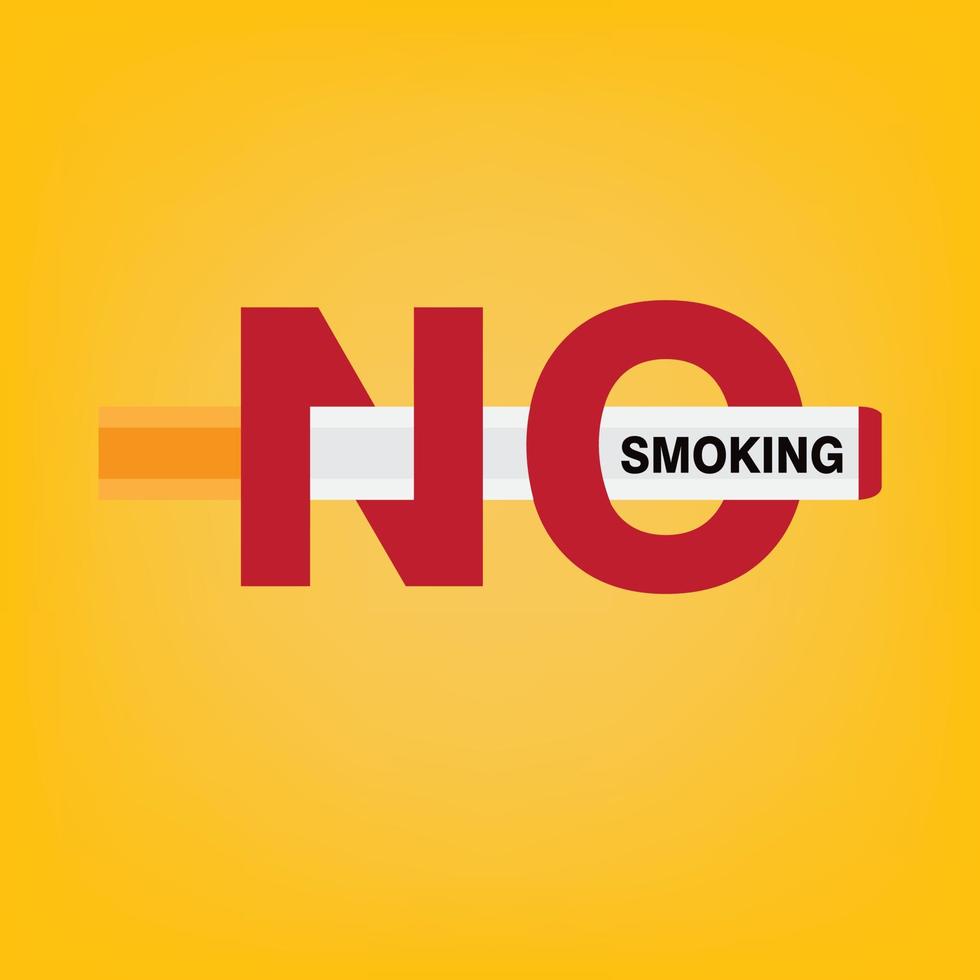 National No Smoking Vector. simple and elegant vector