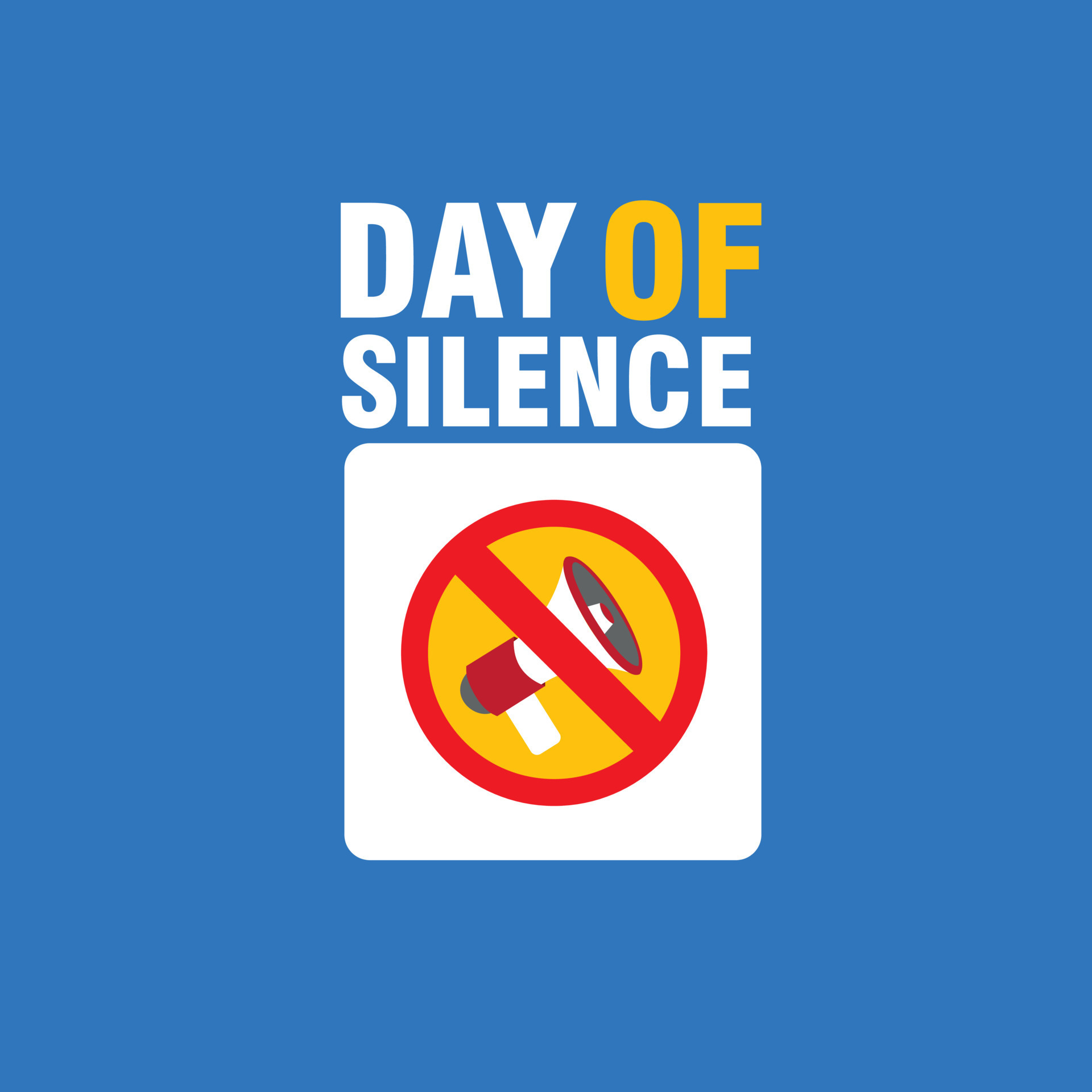 Day of Silence Vector. Templates for backgrounds, banners, cards
