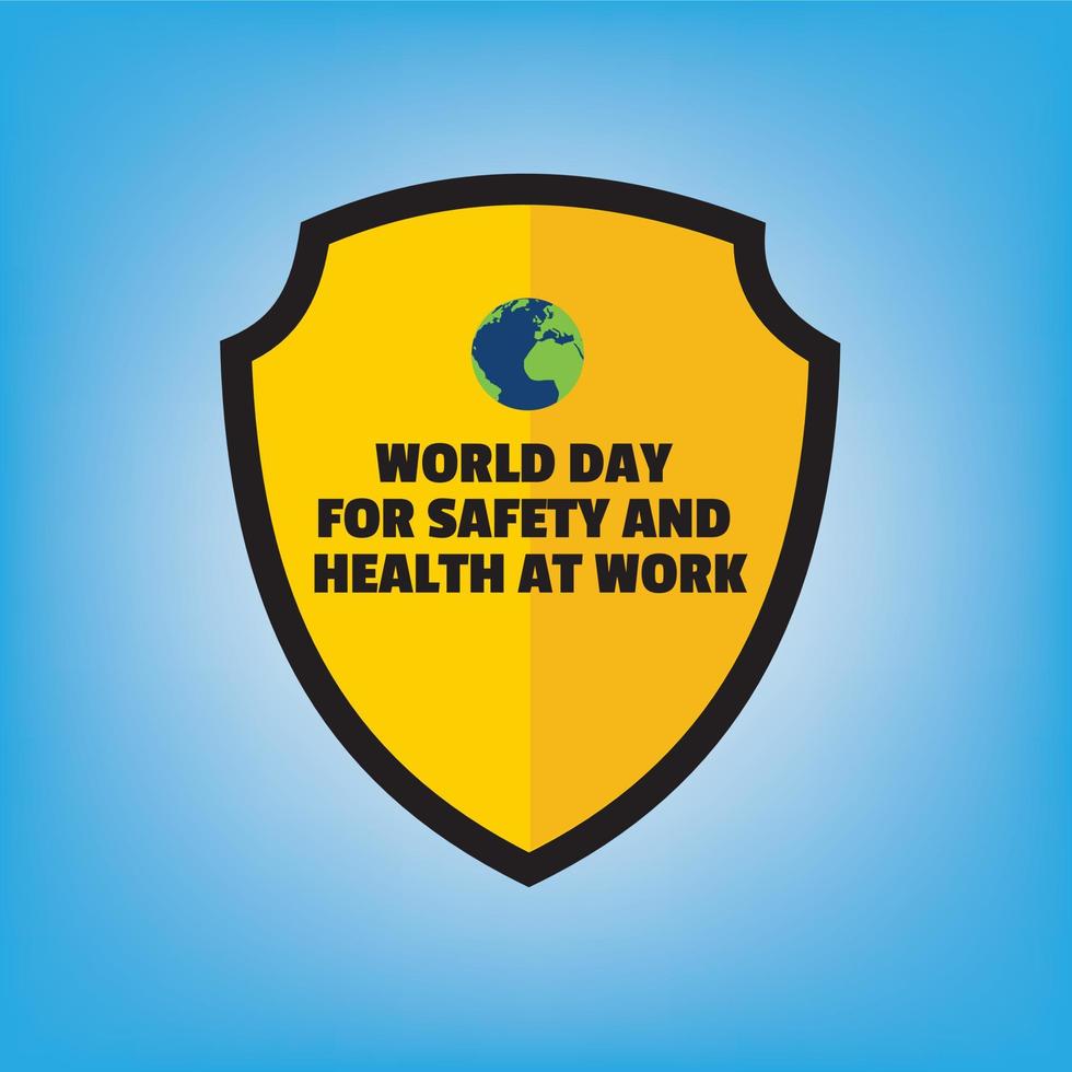 World Day for Safety and Health at Work vector