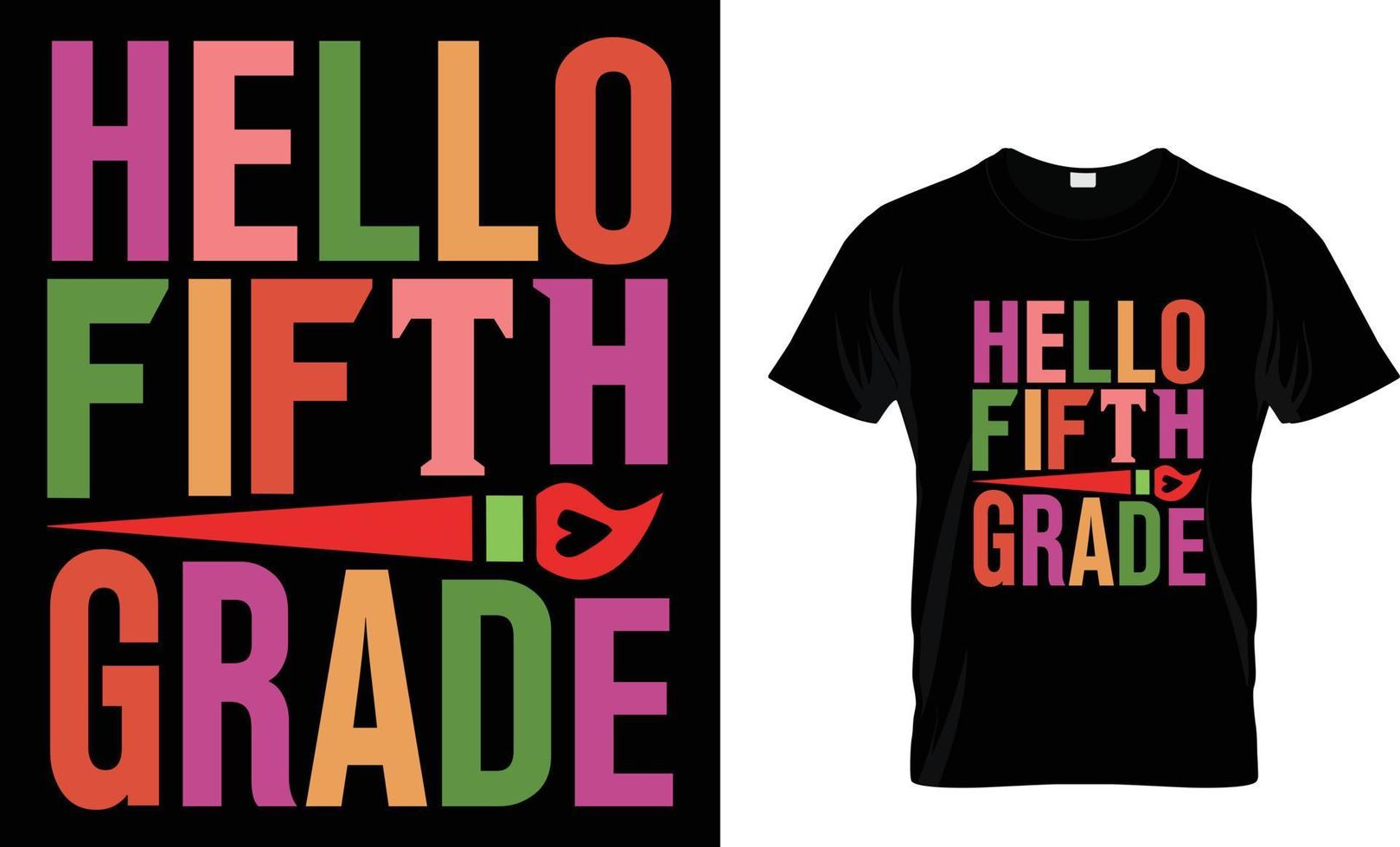 Back To School T-Shirt Design vector