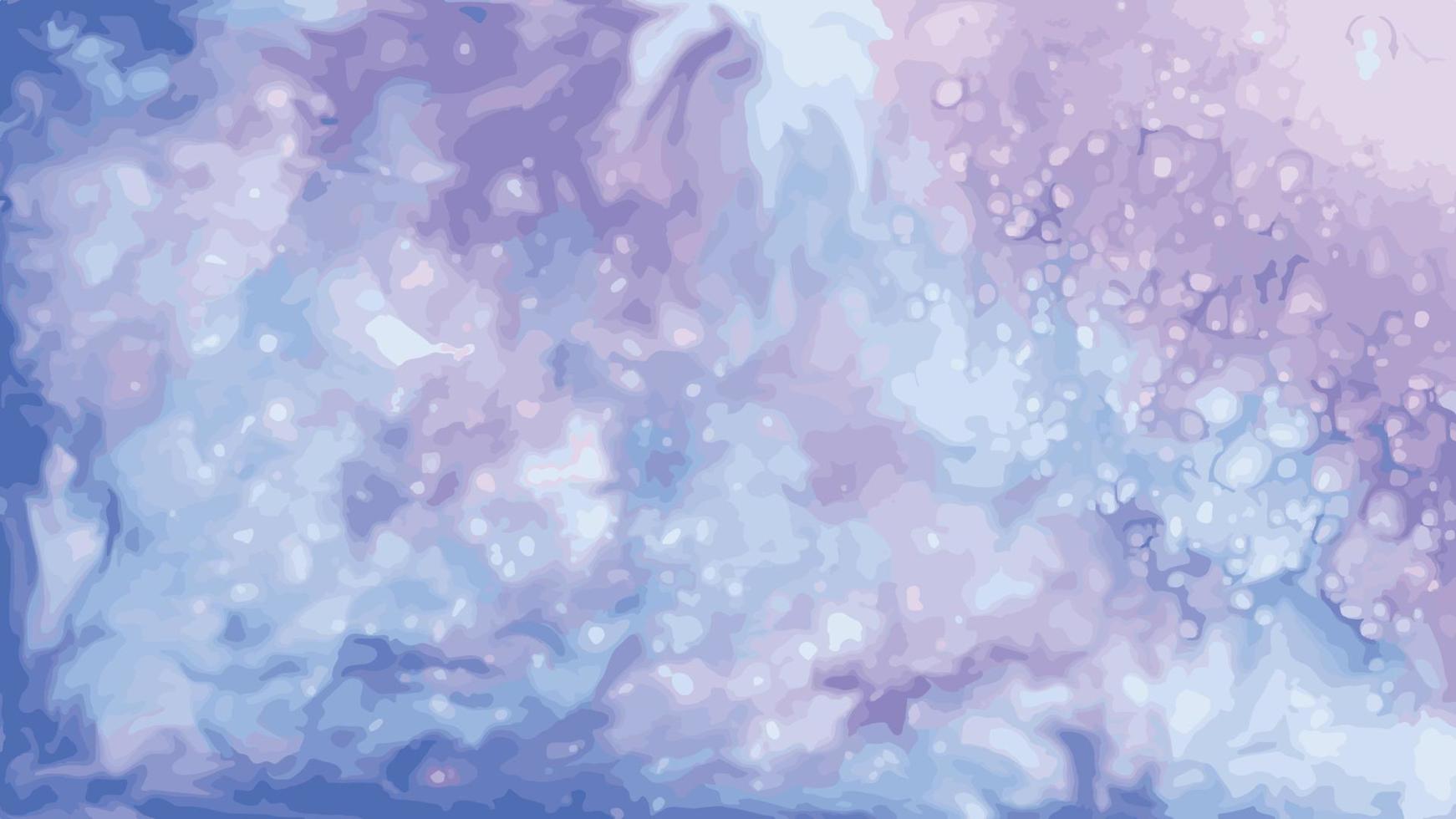 Dreamy Sea Surface Alcohol Art Background. Luxury Watercolor Ocean Texture Wallpaper vector