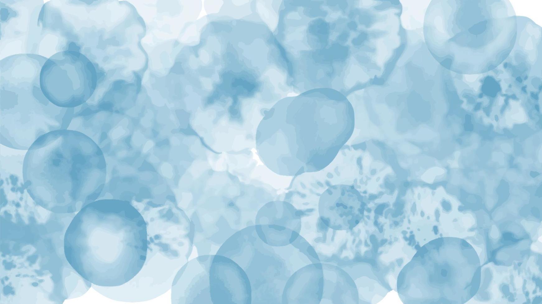 Elegant Hand Painted Alcohol Ink Background. Watercolor Abstract Swirls Sea Surface Vector Art