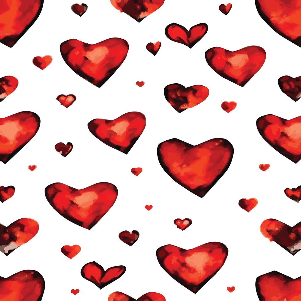 Heart pattern, vector seamless background. Can be used for wedding invitation, card for Valentine's Day or card about love.