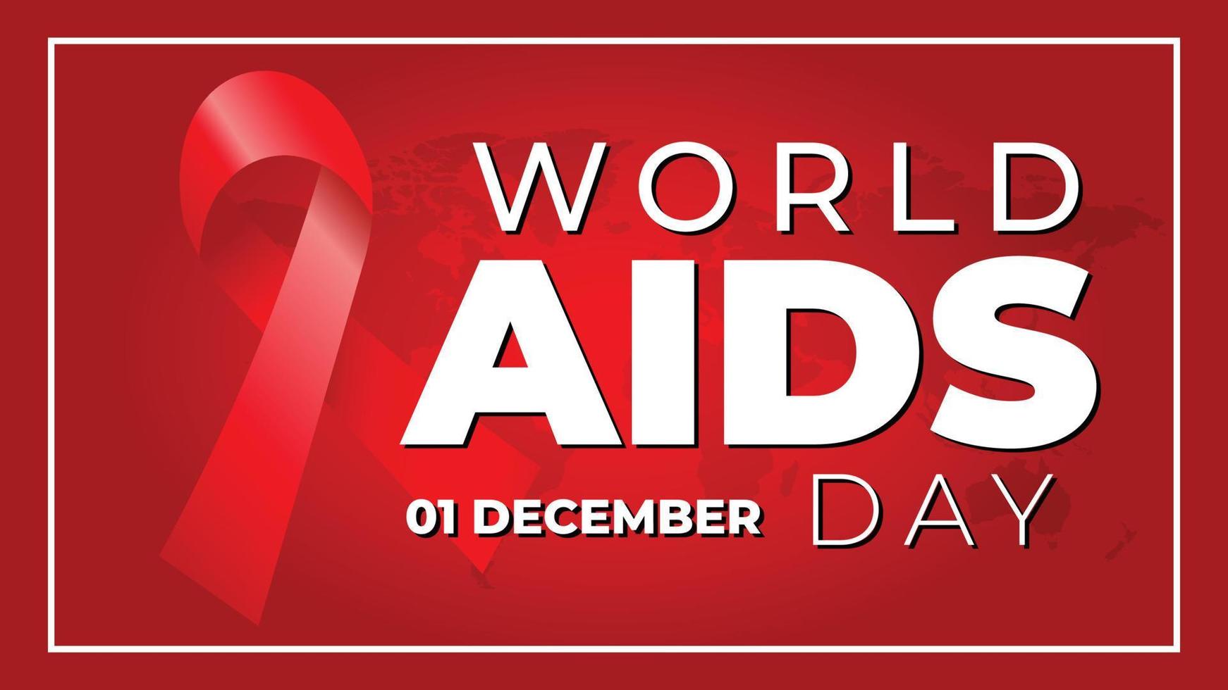 World Aids Day background for better world campaign vector