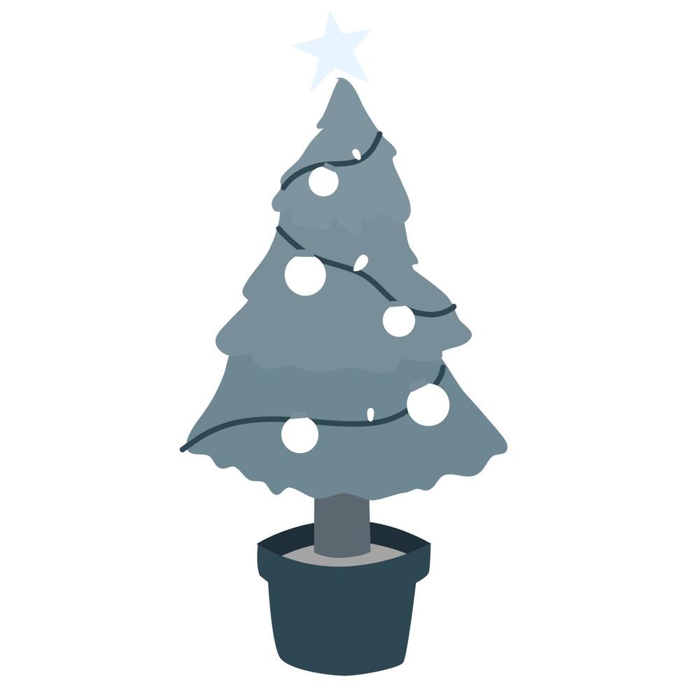 winter christmas simple illustration object icon vector