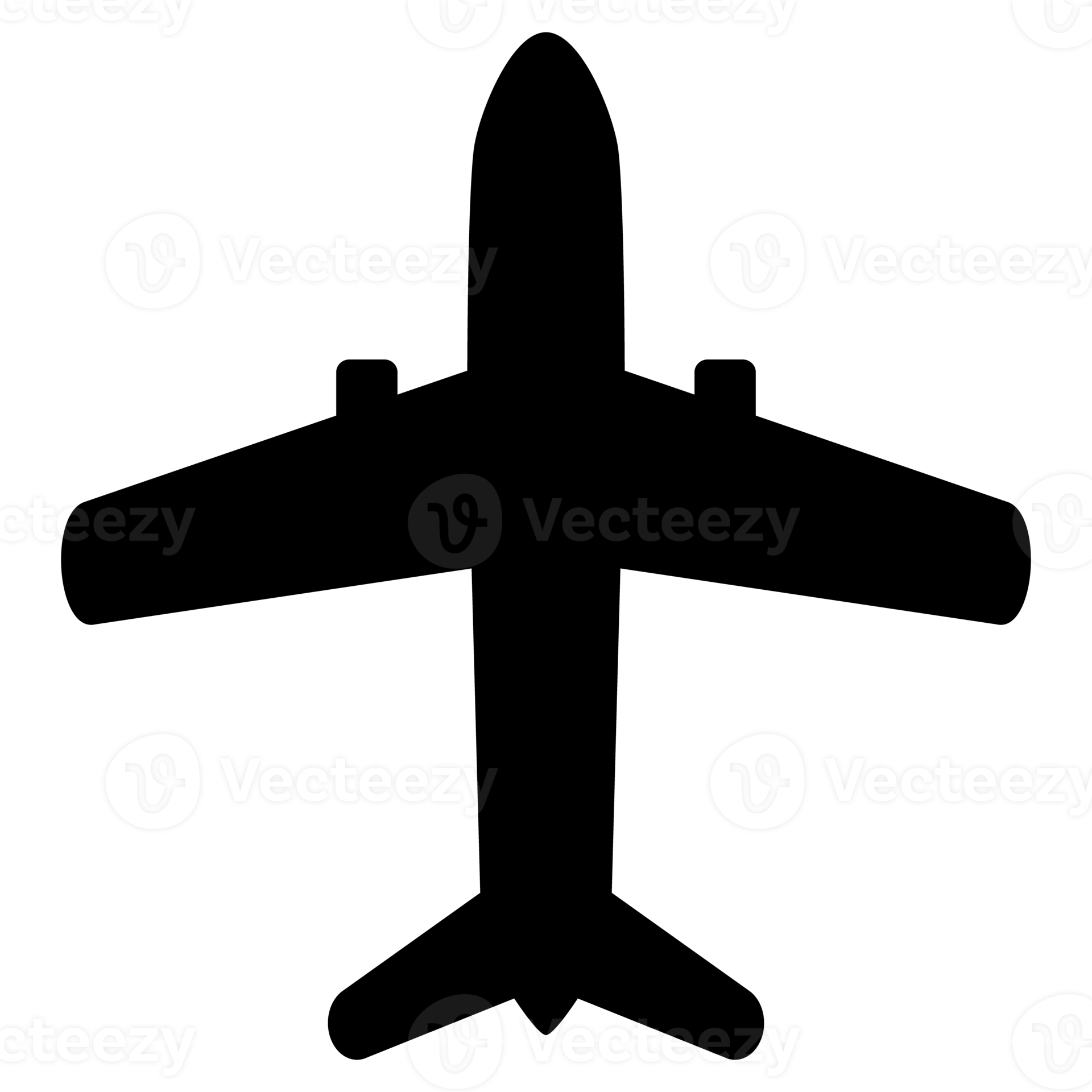 Black airplane icon 13391026 PNG