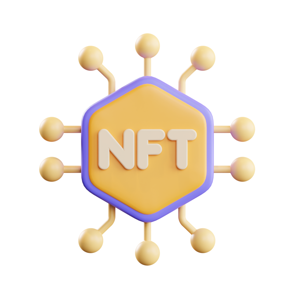 nft-netzwerk 3d-illustration png