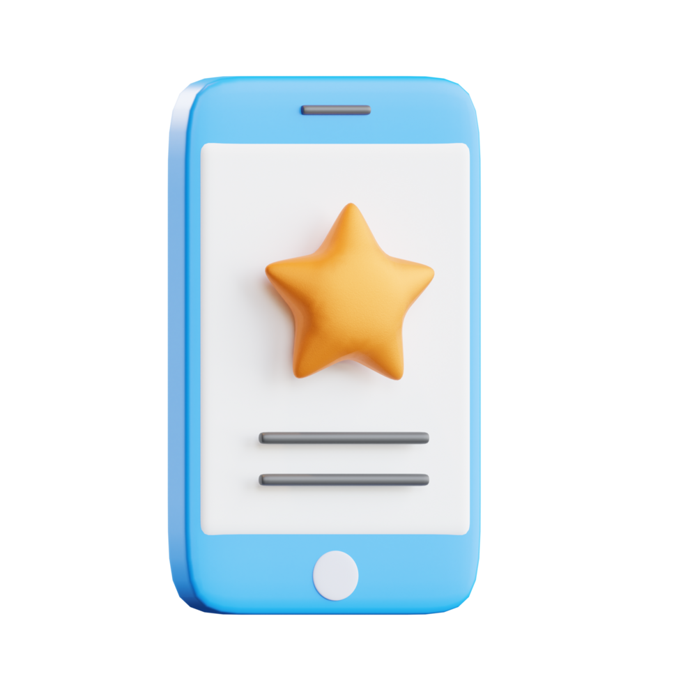 Application Rating 3d Illustration png