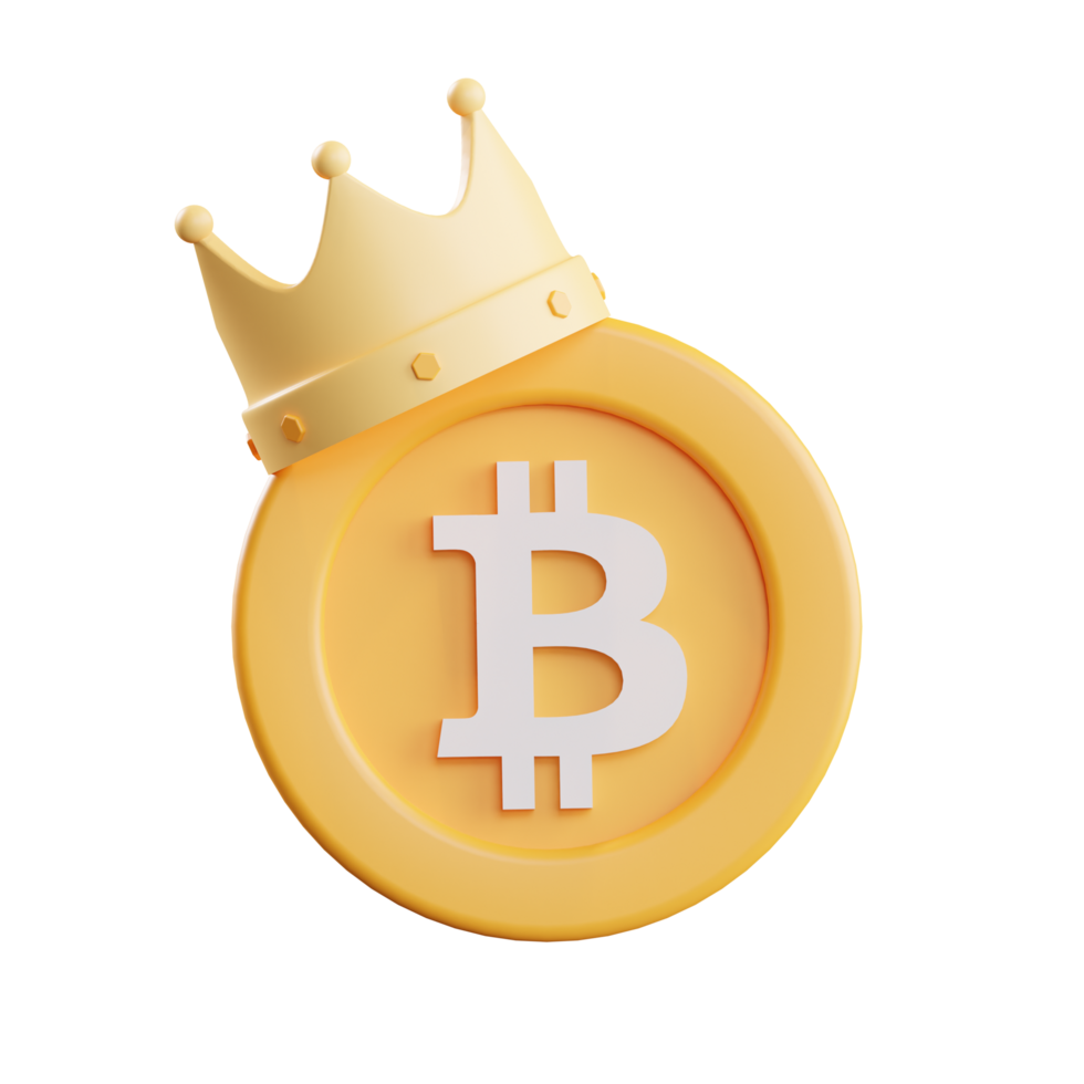 bitcoin-dominanz 3d-illustration png