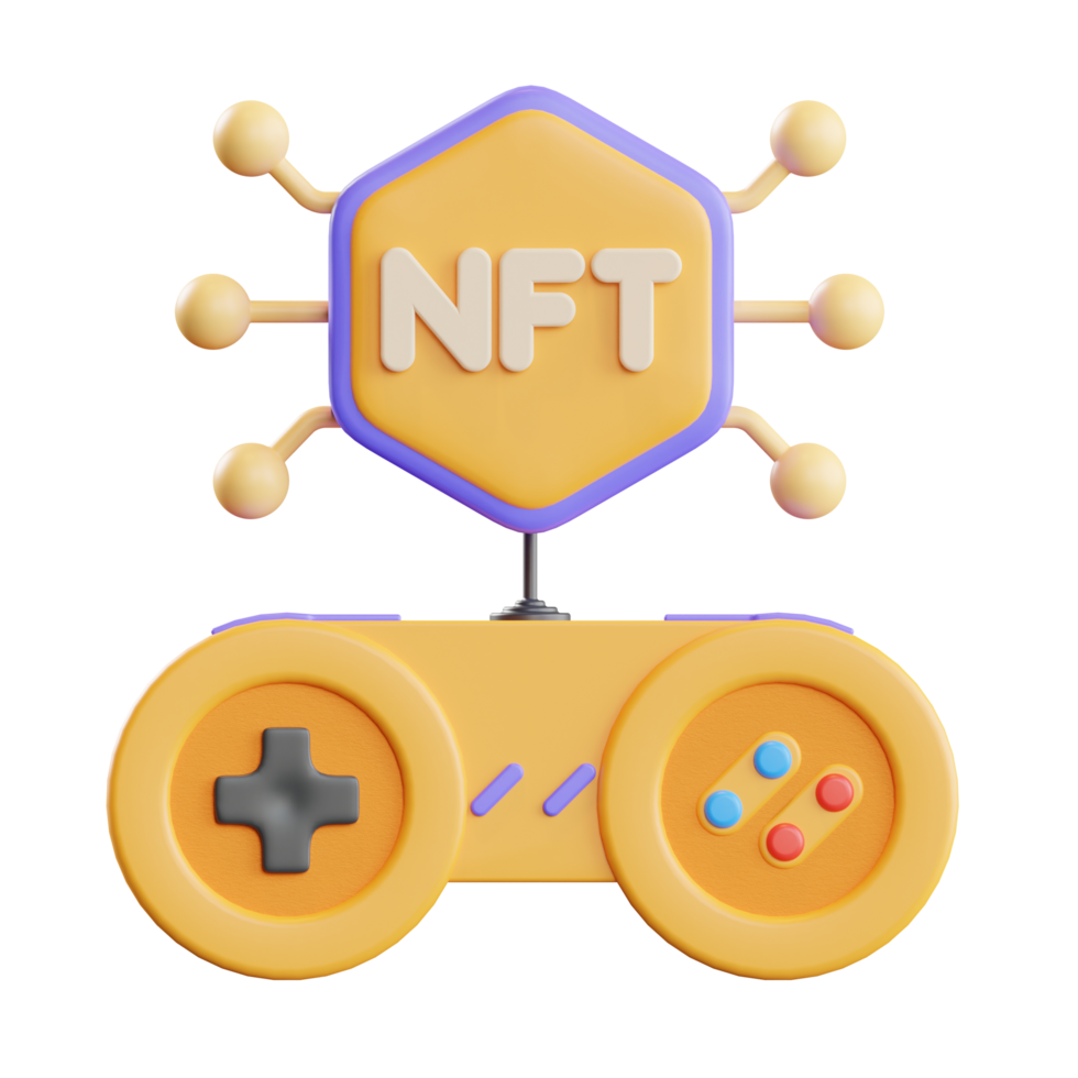 illustration 3d du jeu nft png