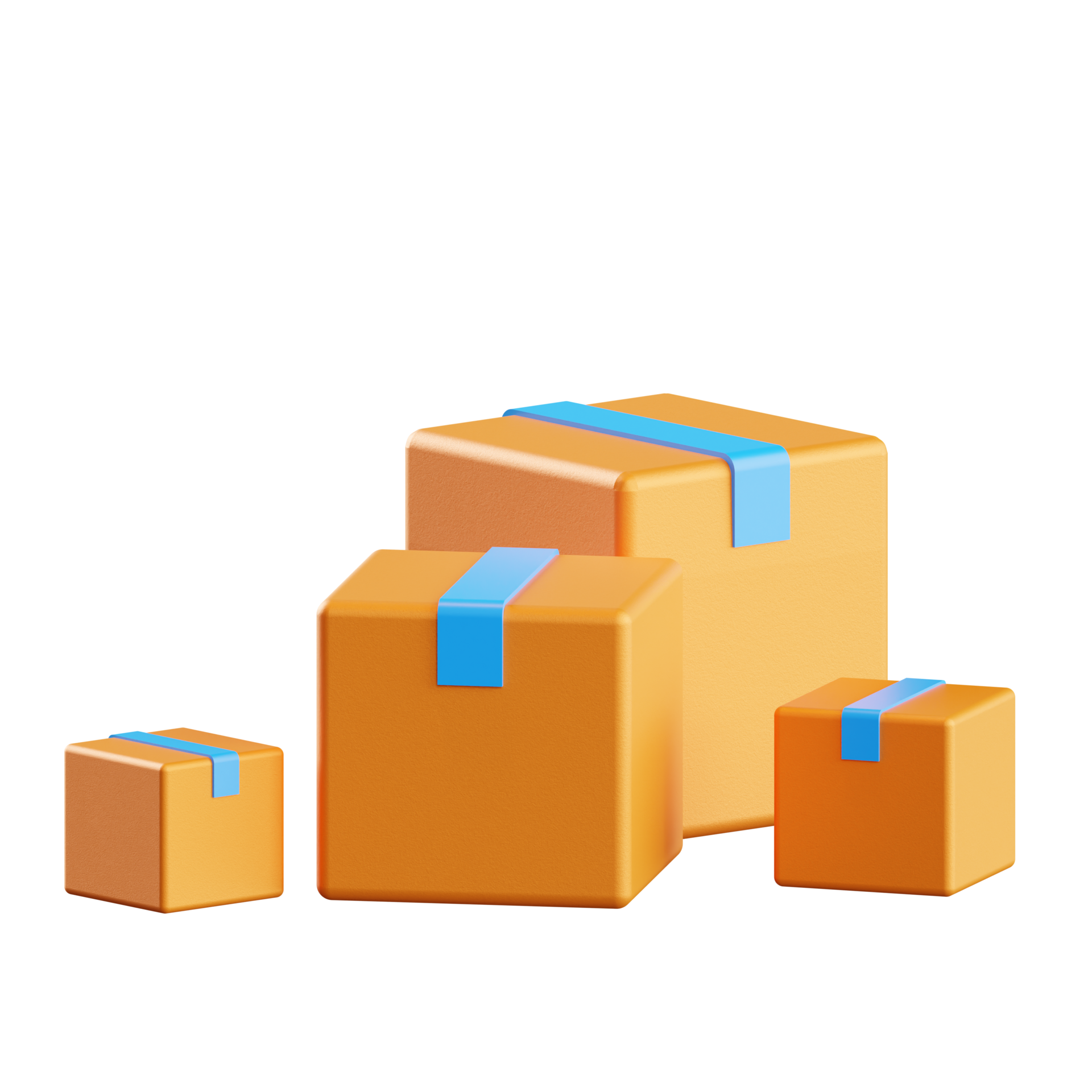 Delivery Boxes 3d Illustration 13391057 PNG
