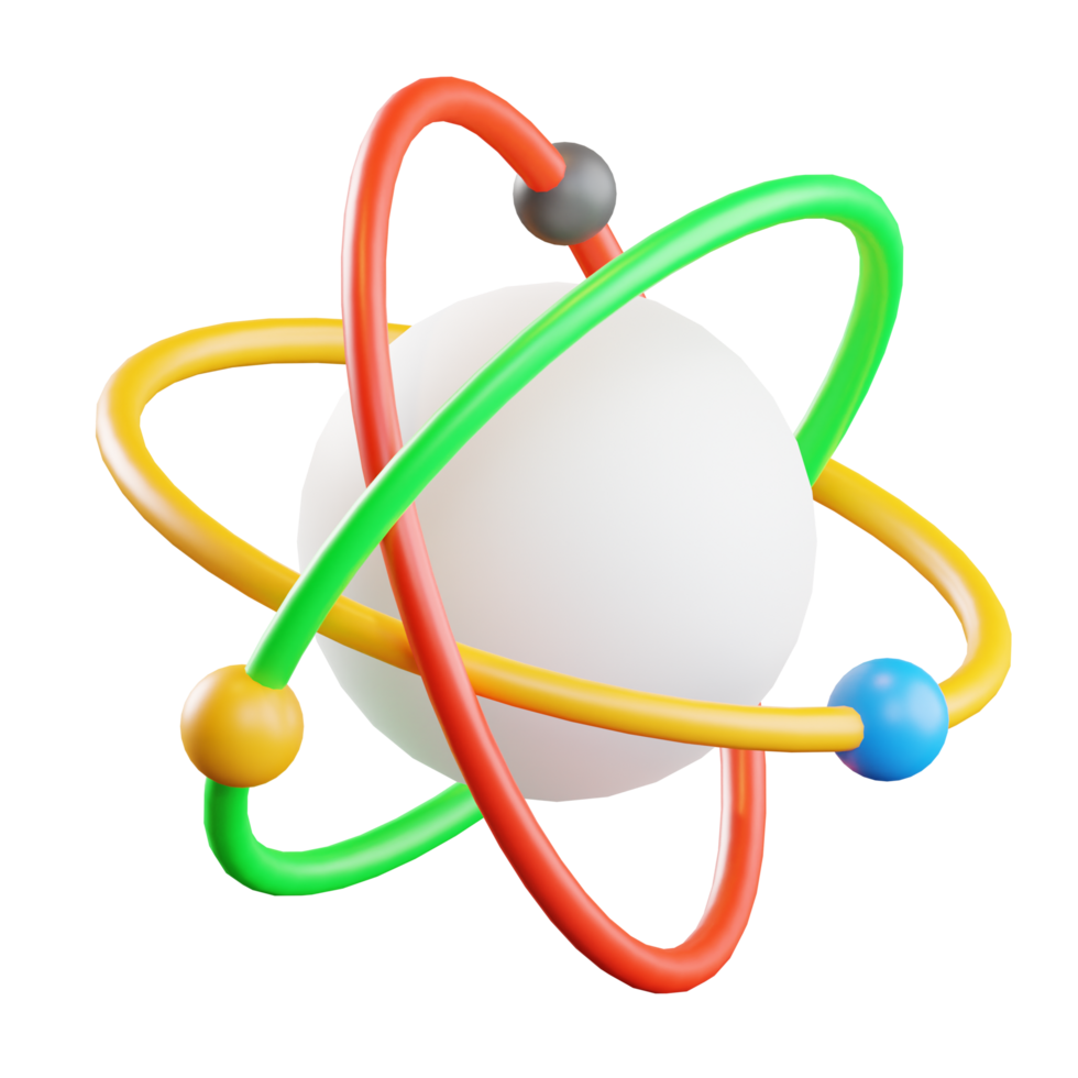 Atom 3d Illustration png