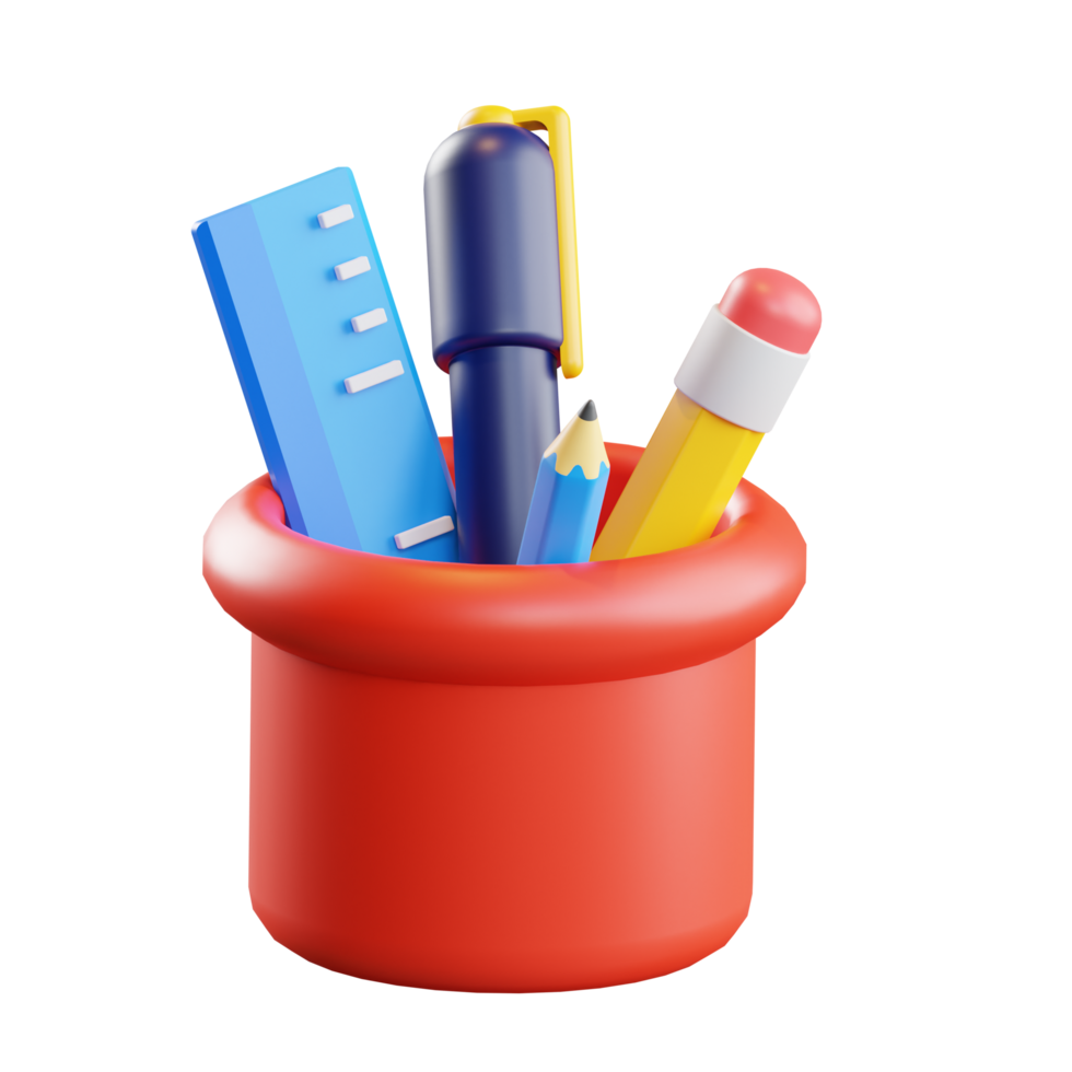 Stationary Jar 3d Illustration png