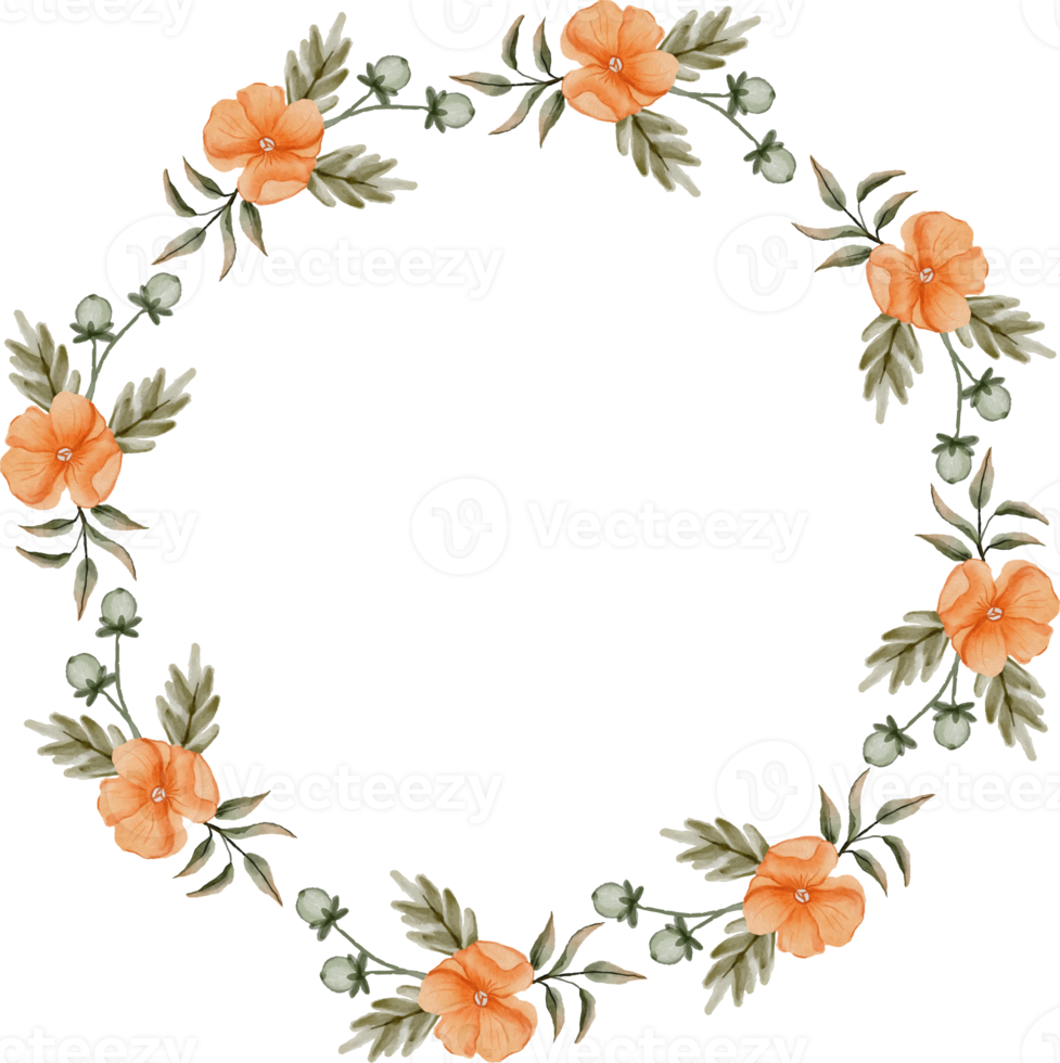 elegante acquerello fiore telaio png