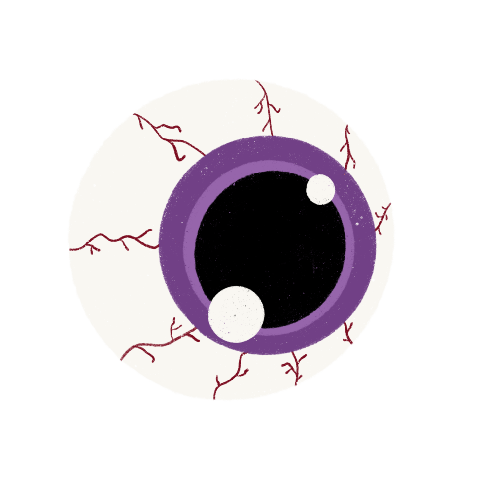 ilustración del globo ocular png
