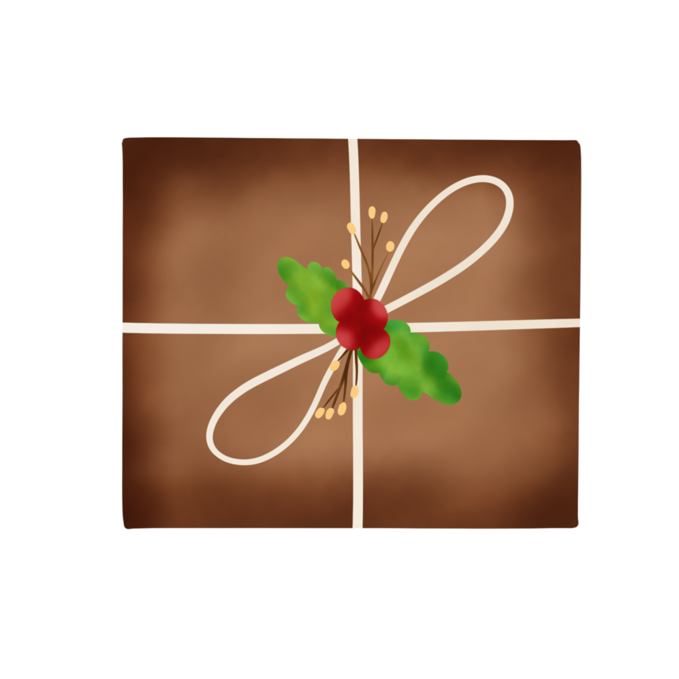 Kerstmis geschenk illustratie png