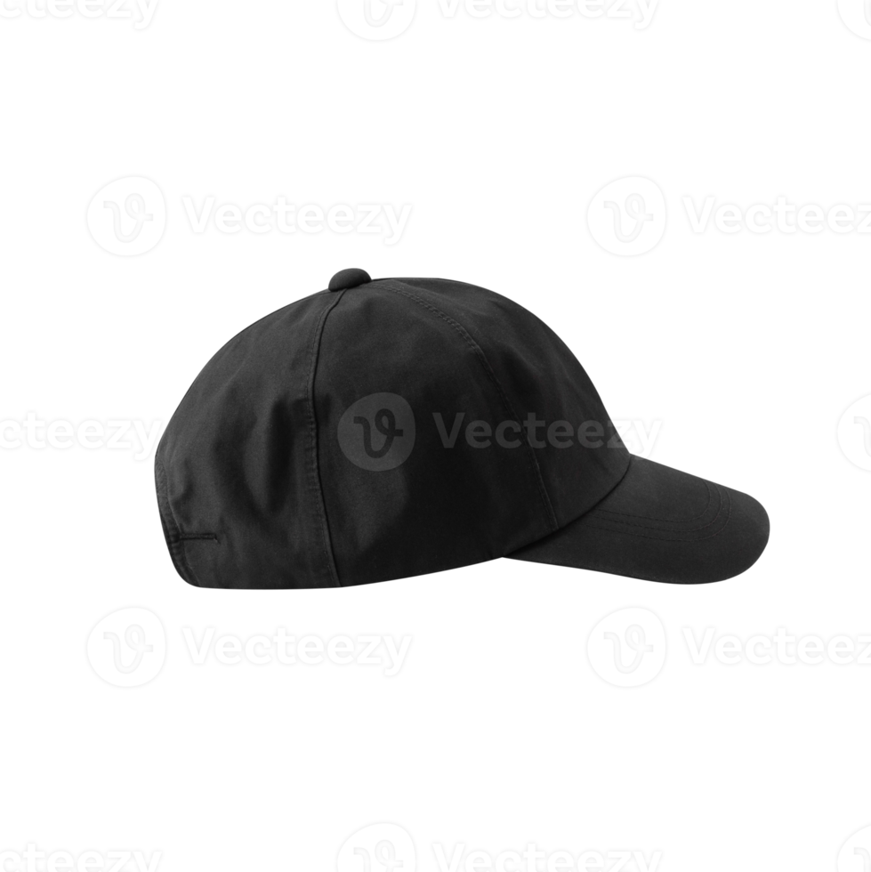 Black Baseball cap cutout, Png file